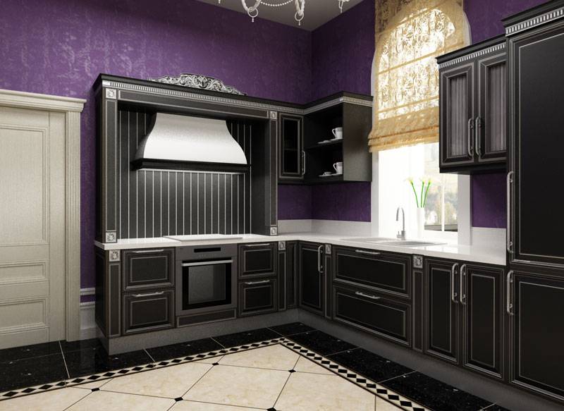 Kitchen design in Art Deco style