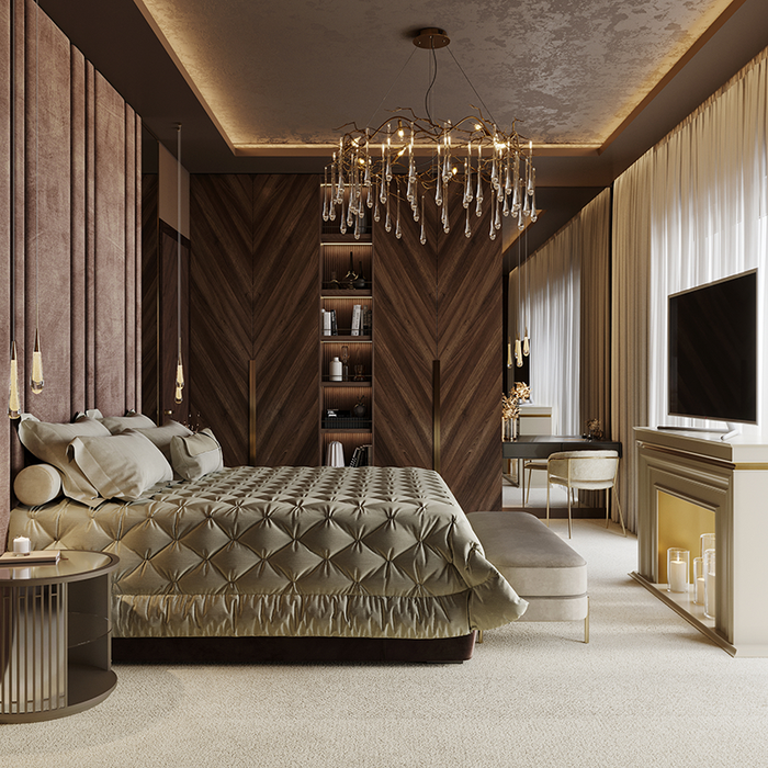 Modern art bedroom