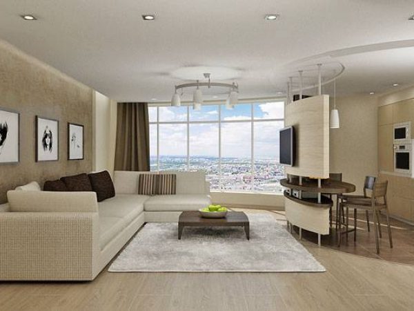 Beige Apartment Interior: Stylish Eco-Minimalism