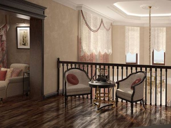 Country House Design: Stylish Hall and Functional Living Room