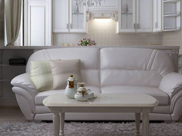 Classic Interior Design of a Two-Room Apartment in Pastel Tones
