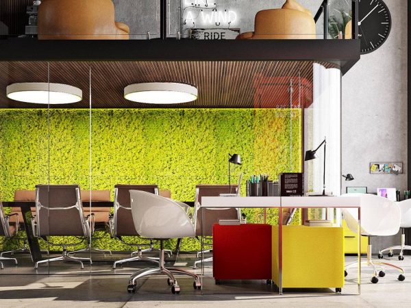 Two-Level Loft Office Design in Moscow – 250 Sq. M.