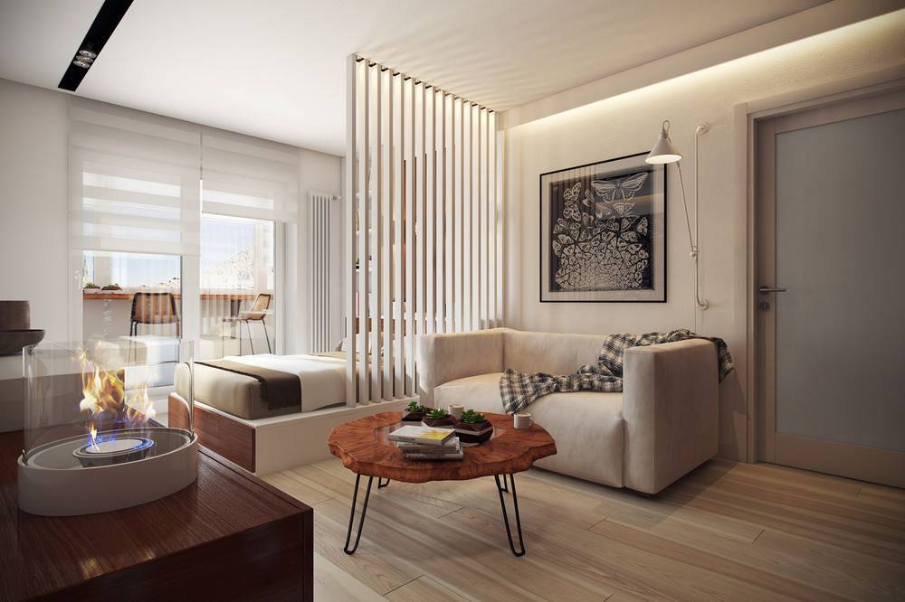 Functional interior of 45 sq m