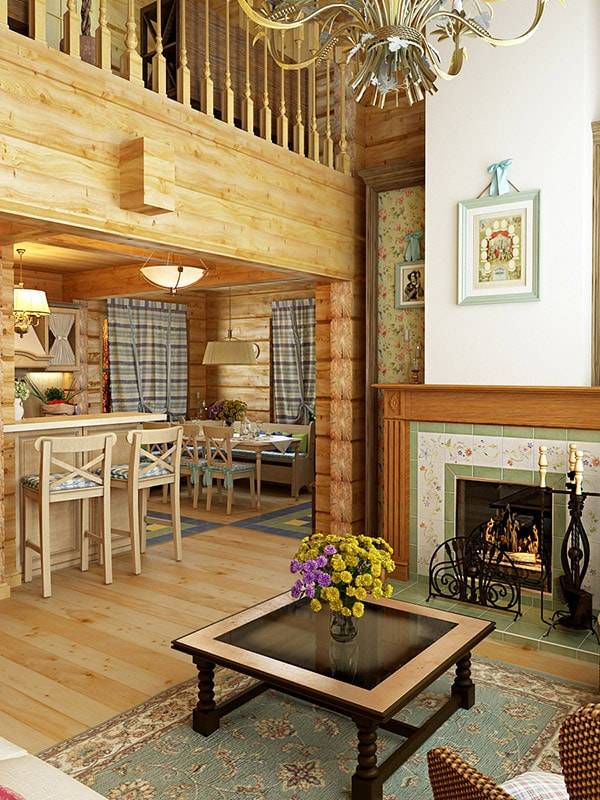 Provence Style Design for a Wooden House by the Gulf of Finland