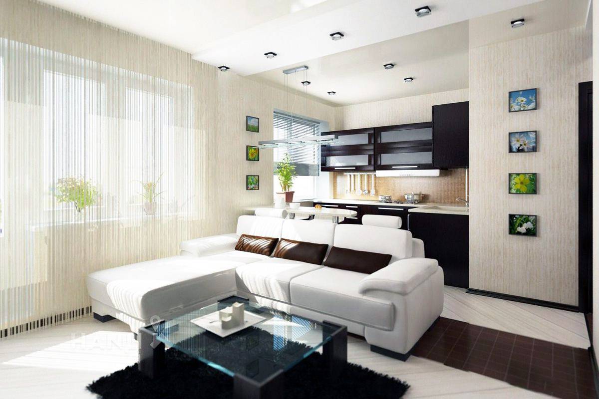 Design of a 40 sq m studio