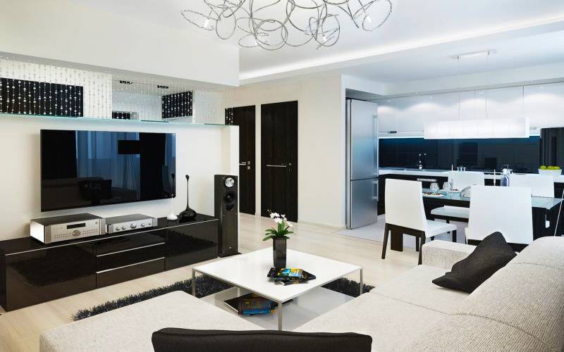Design of a three-room apartment 80 sq Design of a three-room apartment 80 sq