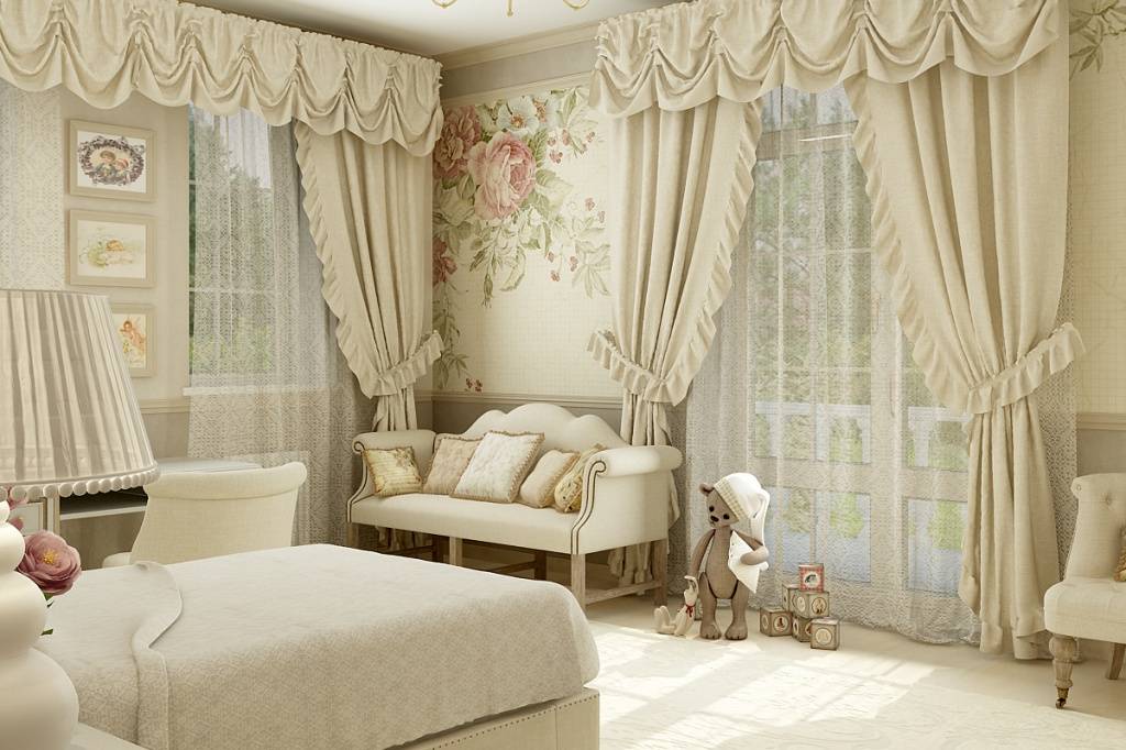 Vintage paintings on the walls, pleasant linen fabrics, and antique toys cultivate taste from childhood. Goodbye plastic and cold artificial lighting.