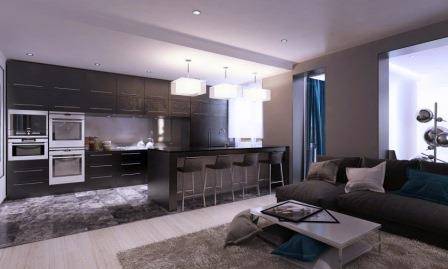 Real design of a studio apartment
