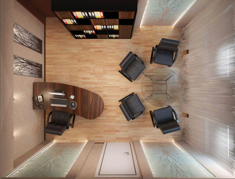 Office interior 18 sq.m.